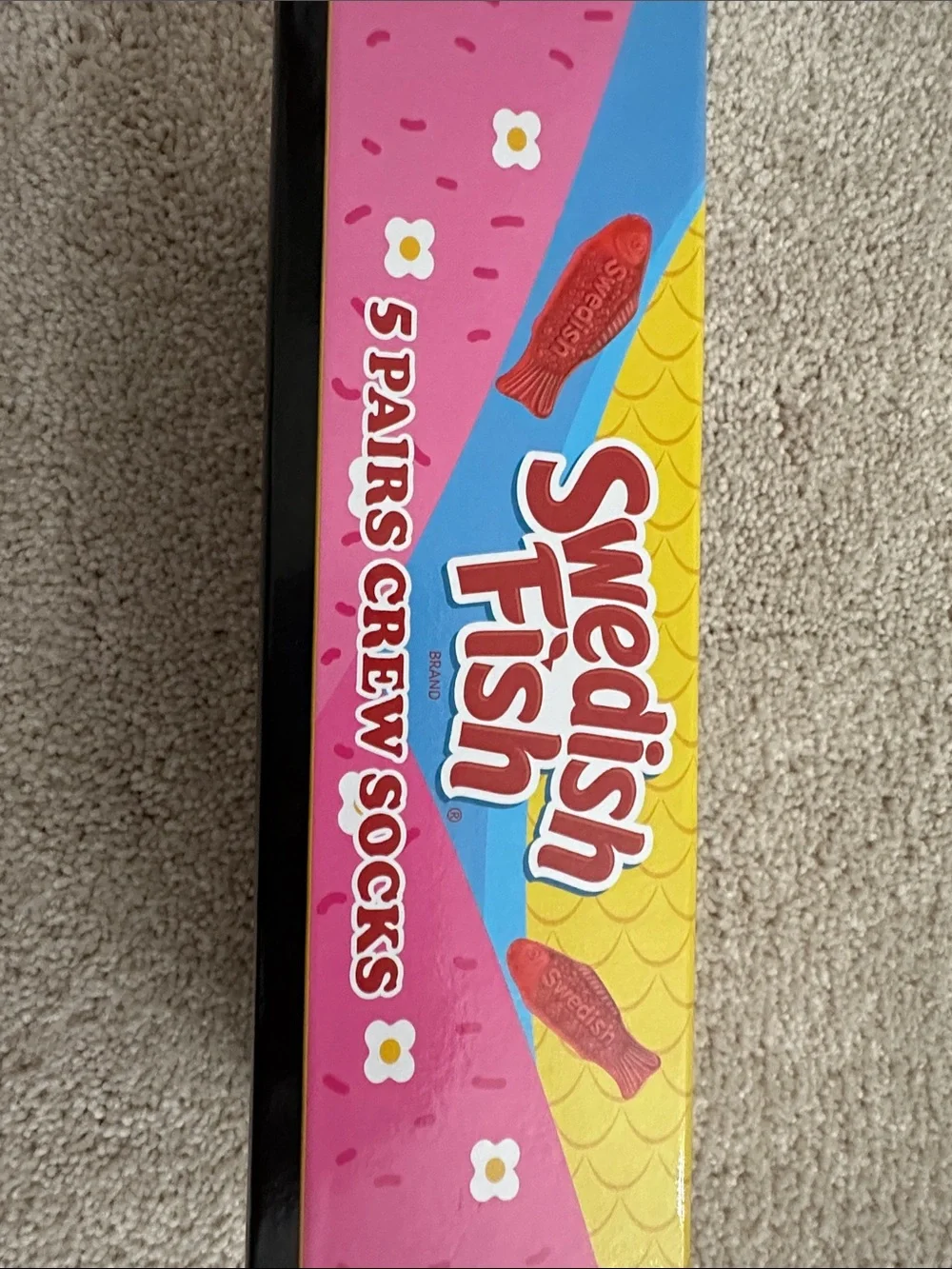 Swedish Fish Women's Pink Crew Sock Set - 5 Pairs